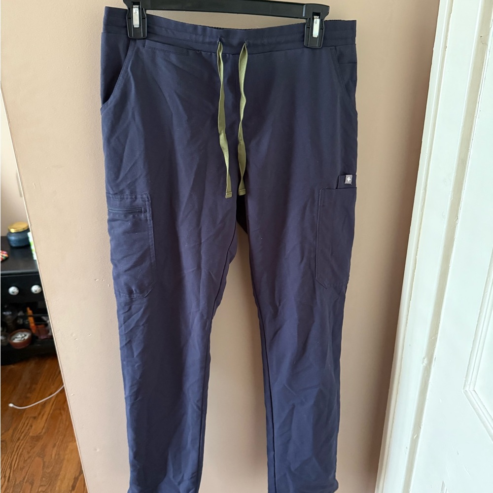Figs blue/grey skinny scrub pant